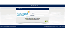 Tablet Screenshot of live.hosmed.co.za